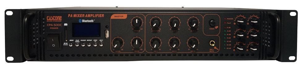 Image of Castone CPA-500C végerősítő, 500W, Mp3, USB, Bluetooth, 6 zóna, 100V