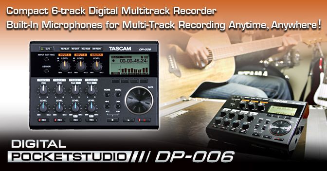 Image of Tascam DP-006 digitális rögzítő