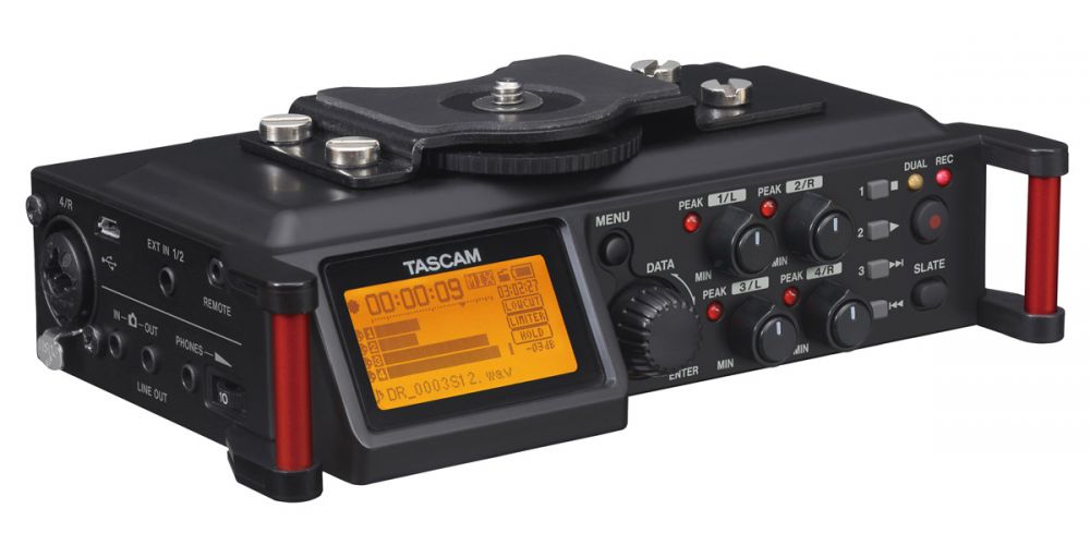 Image of TASCAM DR-70D 4 csatornás rögzítő DSLR kamerákhoz
