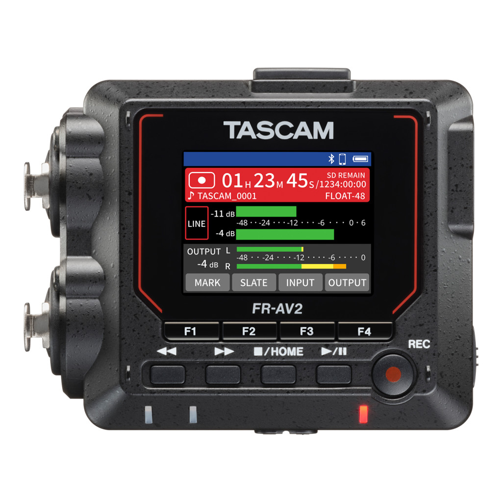 Image of Tascam FR-AV2, 2 csatornás 32-bit hordozható rögzítő, Time code generátor és USB-interfész