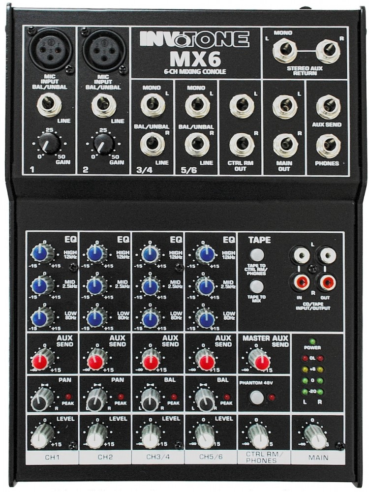 Image of INVOTONE MX6 keverőpult