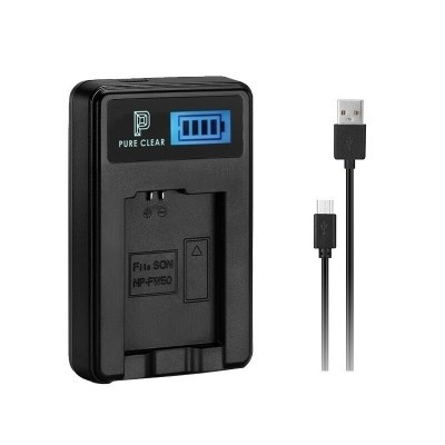 Image of Sony NP-FP50 USB-s akkutöltő LCD-vel