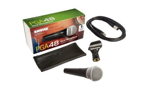 Image of Shure PGA48 XLR dinamikus mikrofon + kábel