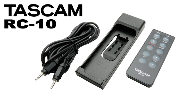 Image of Tascam RC-10 Vezetékes/IR távvezérlő Tascam hordozható hangfelvevőkhöz