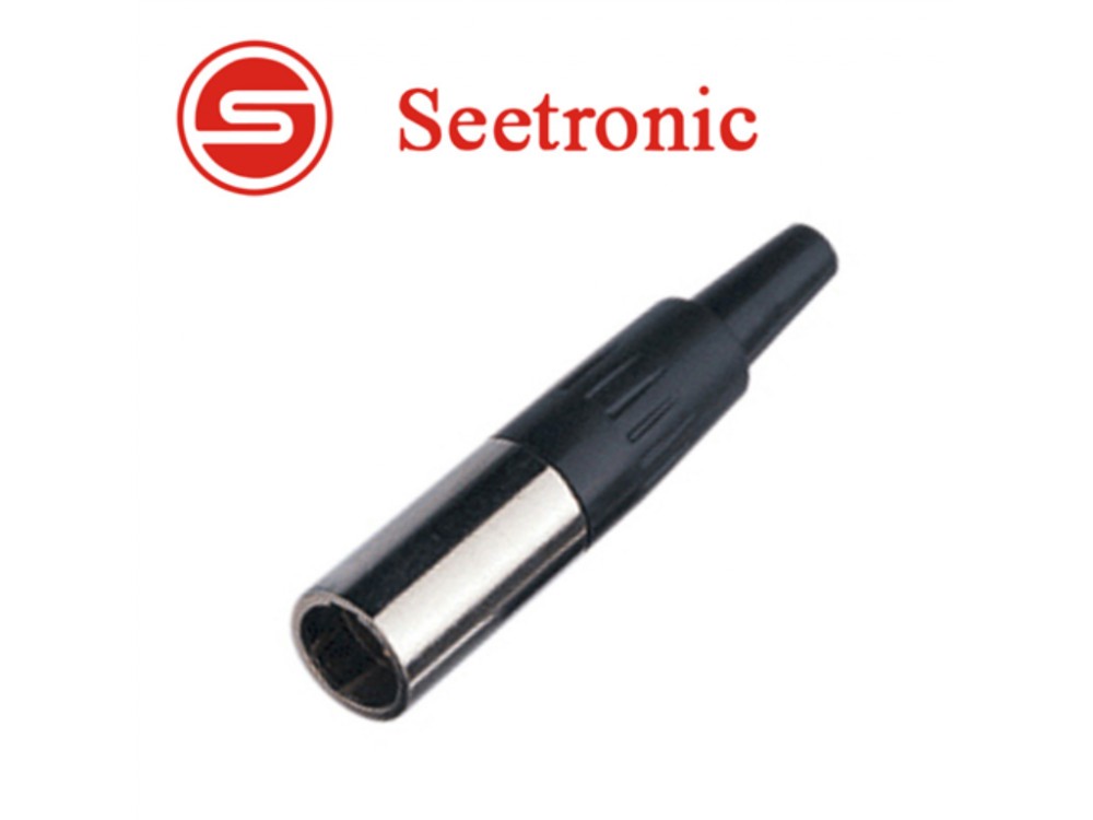 Image of Seetronic ST102 Mini XLR lengő papa csatlakozó, 3 pólusú