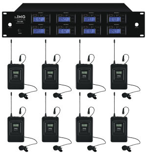 Image of IMG Stage Line TXS-686 vevő 8db csíptetős mikrofonnal