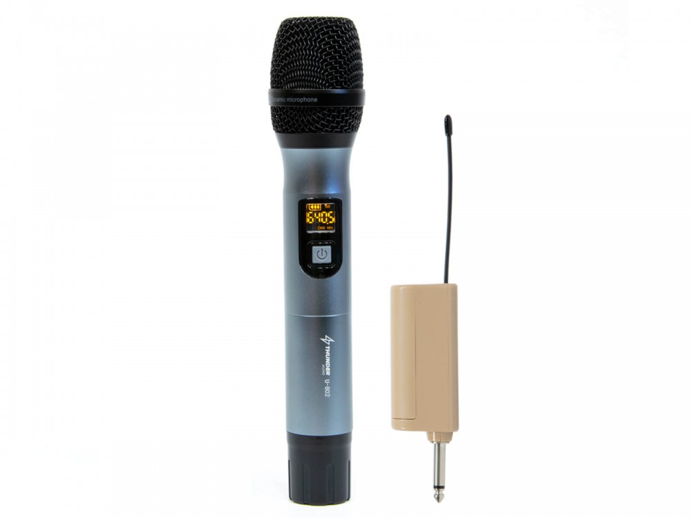 Image of Thunder U-801 UHF vezeték nélküli, akkumulátoros mikrofon szett