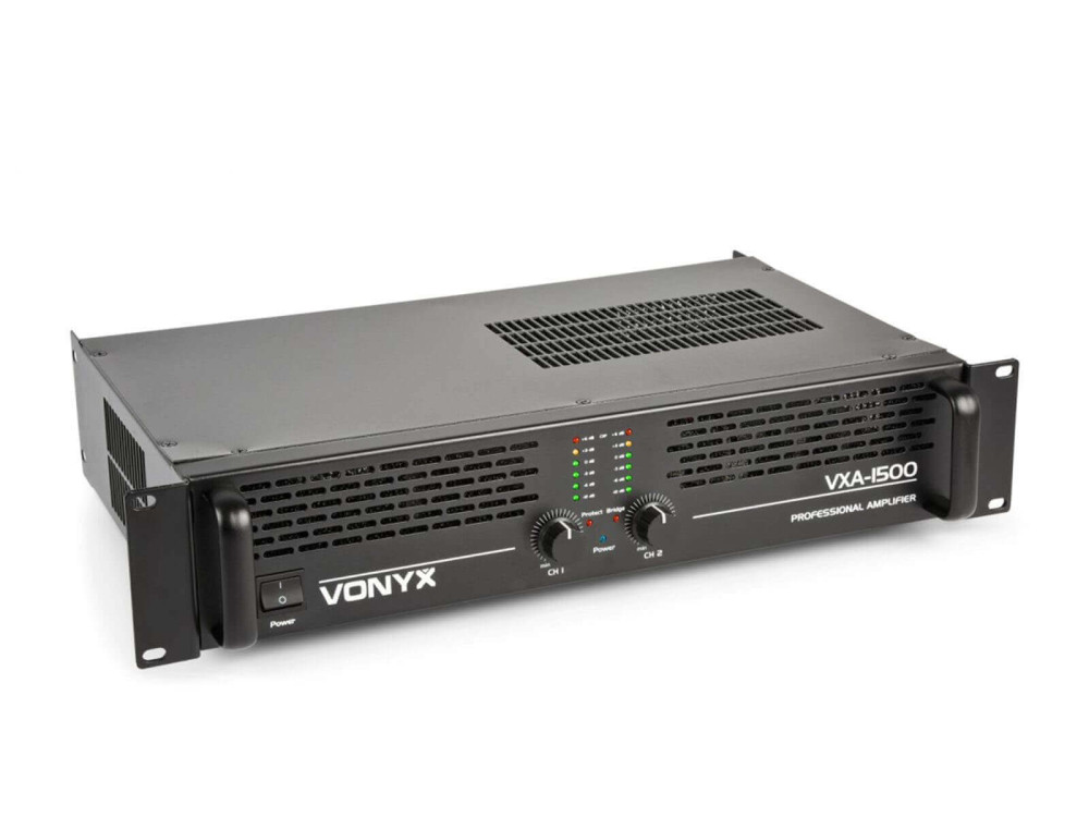Image of Vonyx VXA-1500 végfok erősítő 2x750W Bridge: 1x1500W