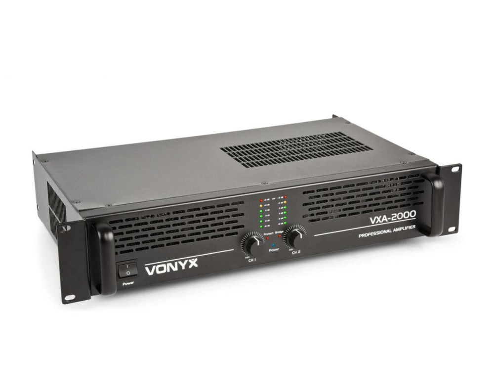 Image of Vonyx VXA-2000 végfok erősítő 2x1000W Bridge: 1x2000W