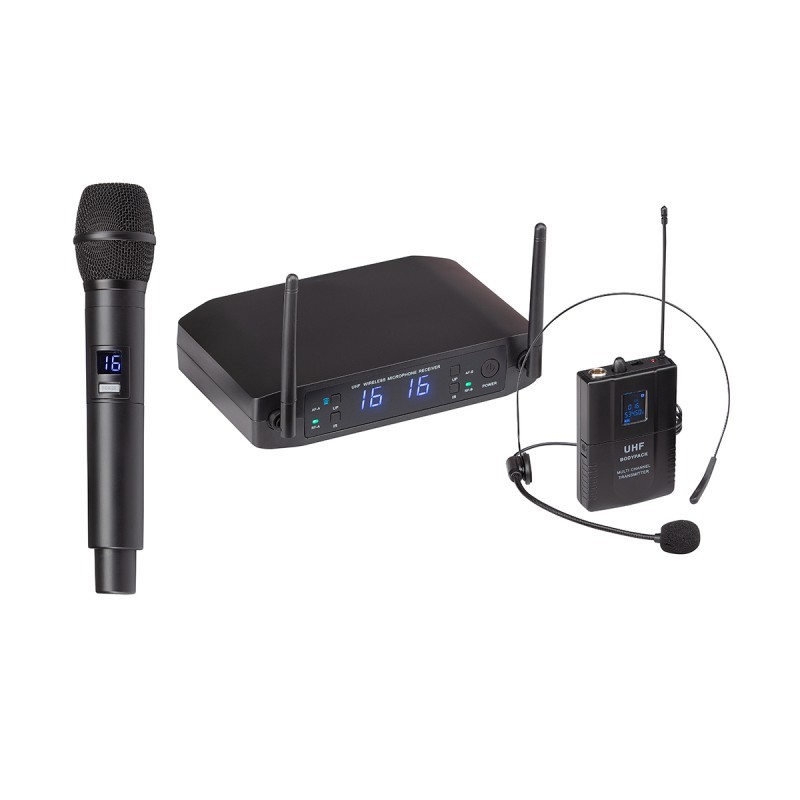 Image of Soundsation WF-U216HP dupla kézi és fejmikrofonos UHF szett