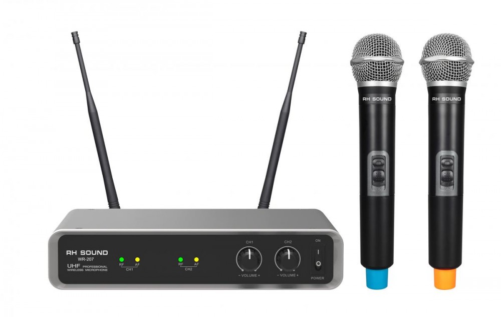 Image of RH Sound WR-207 digitális UHF dupla kézi adós mikrofon szett