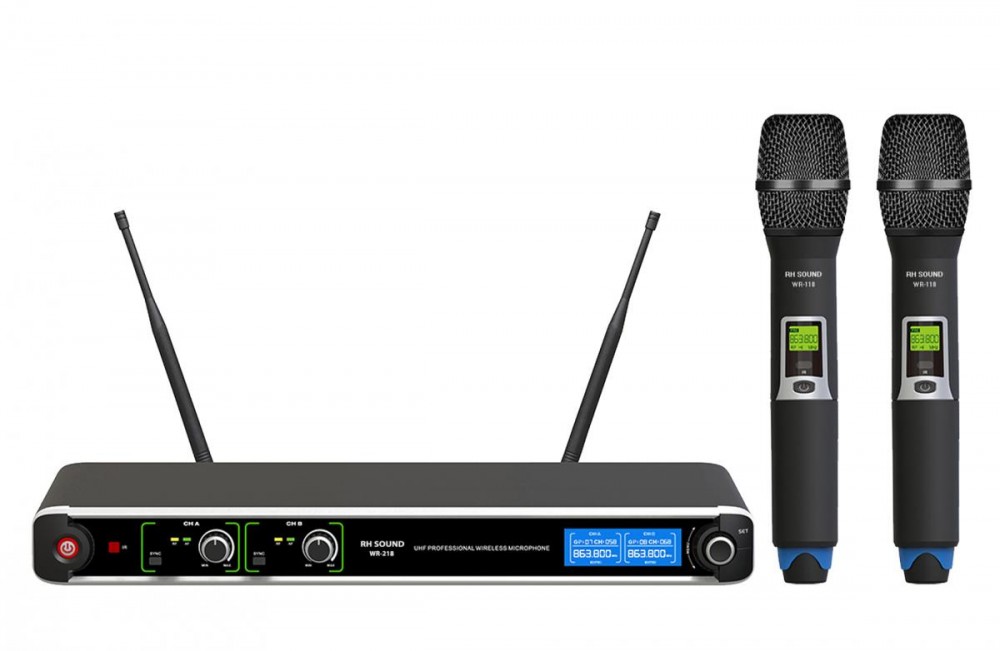 Image of RH Sound WR-218 HH dupla kézi adós UHF mikrofon szett